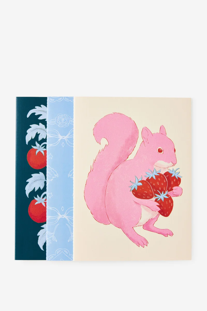 A4 3 Pack Lined Notebooks